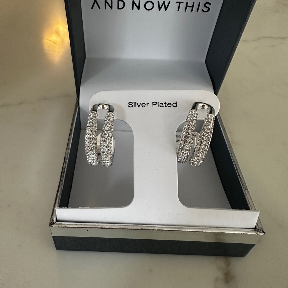 Silver Plated Hoop Earrings